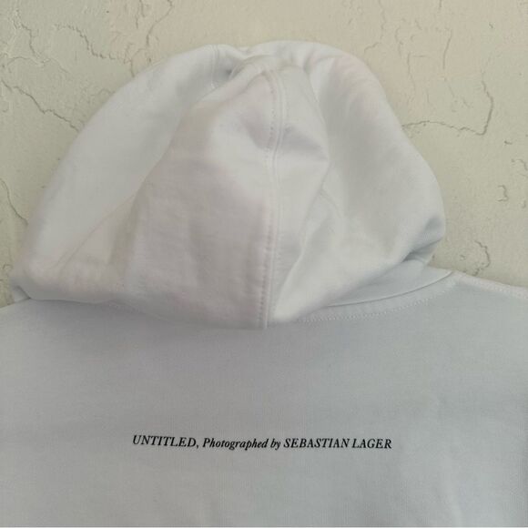 HELMUT LANG Hooded Sweatshirt Mens Size XL Graphic Pockets Designer - Picture 10 of 12